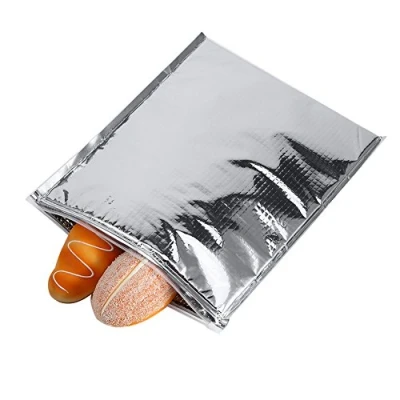 Afbeelding van DEWIN 5 stuks geïsoleerde voedselzak, aluminiumfolie thermische koelere opbergzakken voor picknick lunch reizen camping buiten thuis (25 x 30 cm), 25 cm, Modern design