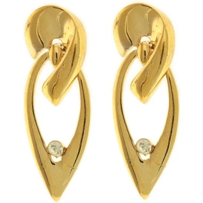 Afbeelding van Behave Dames oorbellen hangers goud kleur 4cm