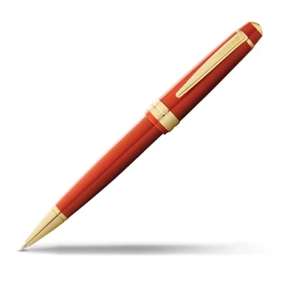 Afbeelding van Cross Bailey Light balpen (lijndikte F, schrijfkleur: zwart, incl. geschenkverpakking) barnsteenlak met goudkleurig beslag, 1 stuk (1 stuk)