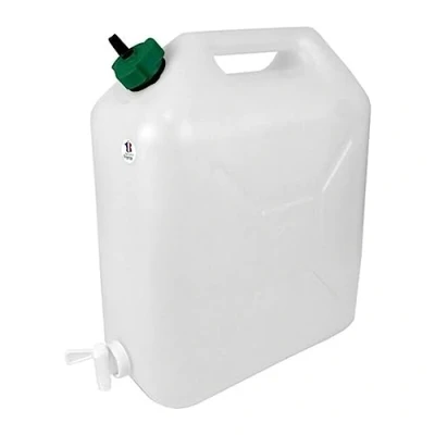 Afbeelding van EDA Jerrycan Met Aftapkraan 15 Liter Wit Jerrycans &amp; Gieters