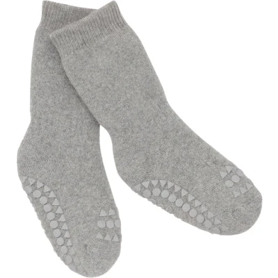 Afbeelding van GoBabyGo anti slip sokken, 3 4 jaar, grijs melange