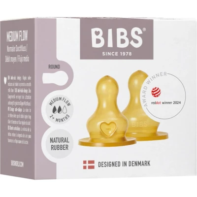 Afbeelding van Bibs Medium Flow 2 Stuks Latex Flessenspeen 5000002