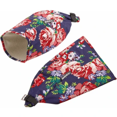 Afbeelding van Basil Roses Handwarmers / Handmoffen Blauw Met Bloemen
