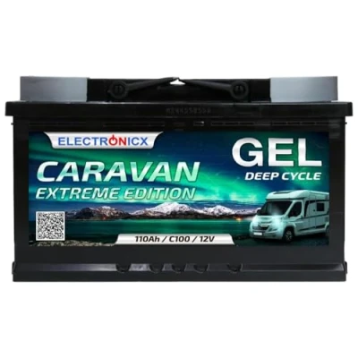 Afbeelding van Electronicx Solar Edition zonnebatterij, 12 V, 110 Ah, gel batterij, voedingsaccu, caravan, camper