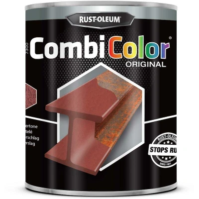 Afbeelding van rust oleum combicolor original hamerslag rood 750 ml