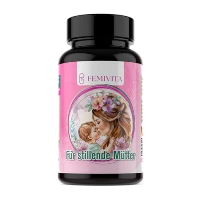 Afbeelding van femivita Milk Booster capsules voor moeders die borstvoeding geven, voedingssupplement de met fenegriek, anijs, venkel, komijn, mariadistelextract, brandnetel, dille, ijzer,