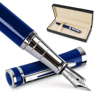 Afbeelding van Wordsworth &amp; Black Vulpen Set Geschenkdoos Keizerblauw