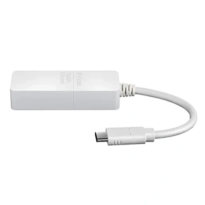 Afbeelding van D Link DUB E130 USB‑C naar Gigabit Ethernet Adapter (ondersteunt Windows, Mac OS X, Linux, RJ45)