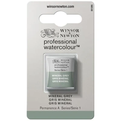 Afbeelding van Winsor &amp; Newton 0101427 Professional Watercolour Mineral Grey, 1/2 nap aquarelverf, levendige kleuren in kunstenaarskwaliteit, hoge kleurglans en helderheid, lichtecht