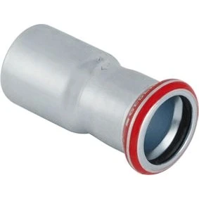 Afbeelding van Geberit mapress verloopsok recht 1 delig c staal met ciir afdichtring 42mm x 28mm schuifeind persmof 22317