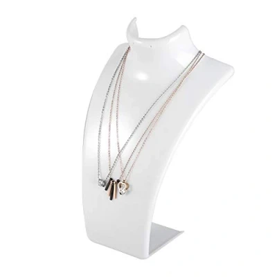 Afbeelding van Duurzame driedimensionale display Mannequin Buste Stand Sieraden Model Stand, Ketting Houder, Houder voor Oorbel Kettingen(white)