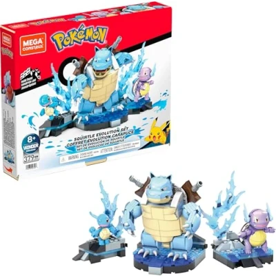 Afbeelding van Mega Construx Pokémon Squirtle Evolutie Set Bouwset, bouwspeelgoed voor kinderen