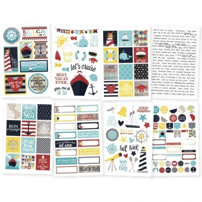 Afbeelding van Simple Stories: Cruisin&#039; Stickers 4&quot;X6&quot; 8/Pkg (RUI10652)
