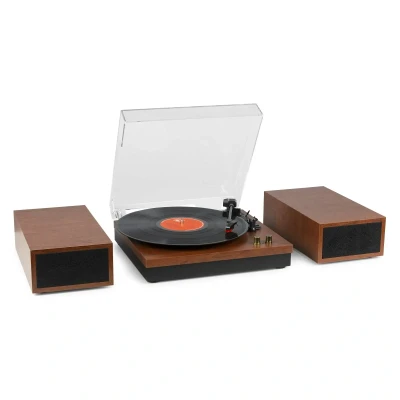 Afbeelding van Fenton RP165C stereo platenspeler met Bluetooth en speakers Kersen