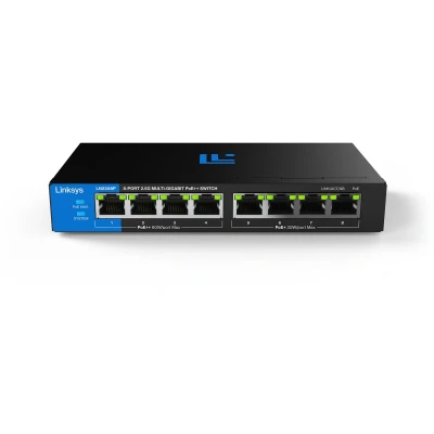 Afbeelding van Linksys LN2305P Netwerk Switch Unmanaged PoE+ 2500 Mbps 5 poorts