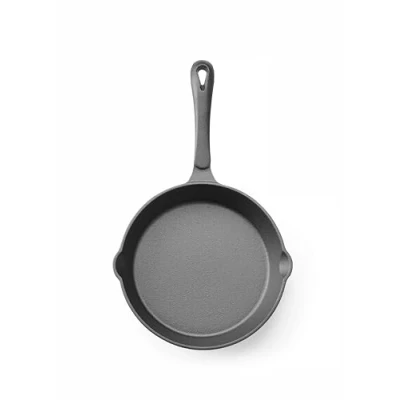 Afbeelding van Hendi Gietijzeren skillet 2 schenktuiten Ø 200 mm zwart ovenveilig