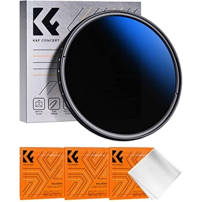 Afbeelding van K&amp;F Concept Nano K 52mm ND2 400 Variabel Filter (1 9 stops) Optisch Glas met 18 lagen Coating 3Pcs Microvezel Schoonmaakdoekje