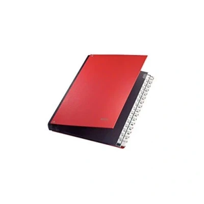 Afbeelding van Leitz Sorteermap, A4, 31 vakken, plastic cijfertabs, kunststof, rood, 58310025