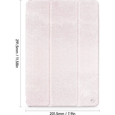 Afbeelding van Dux Ducis Tablet hoes geschikt voor Samsung Galaxy Tab S9/S9 FE Plus Toby Series Auto Wake/Sleep functie Met Pencil houder Paars