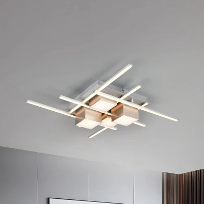 Afbeelding van Trio Design plafondlamp Roger koffiebruin 647810465