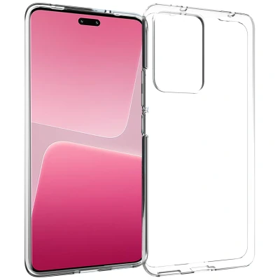Afbeelding van Xiaomi 13 Lite Hoesje Siliconen en TPU (zacht) Accezz Softcase/Backcover Transparant Telefoonhoesje