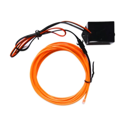 Afbeelding van EL wire ORANJE interieur verlichting 12 Volt 2 meter