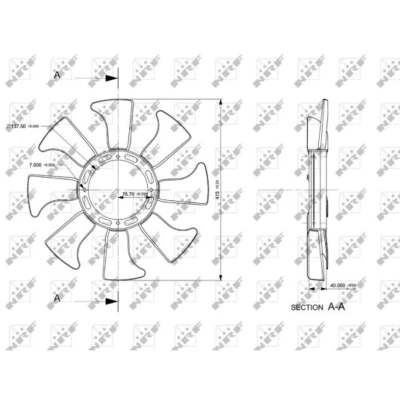 Afbeelding van Koelventilatorwiel NRF 49867