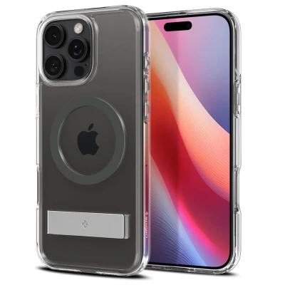 Afbeelding van Apple iPhone 16 Pro Max MagSafe Hoesje Kunststof Spigen Hardcase/Backcover Zwart Telefoonhoesje Shockproof/Valbescherming