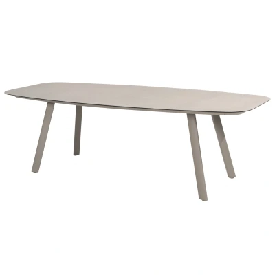 Afbeelding van Taste by 4SO Manolo eettafel met geprint keramiek tafelblad 240 x 103 cm Cloud