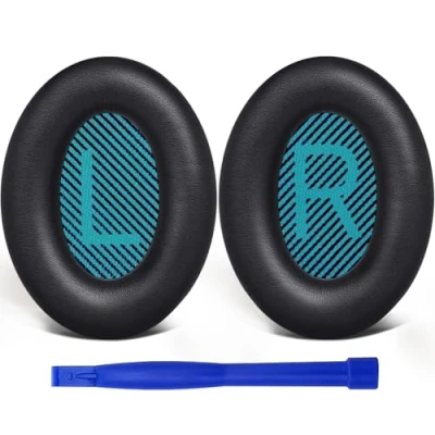 Afbeelding van SoloWIT® Oorkussens Vervanging voor Bose QuietComfort 15 QC15 QC25 QC2 QC35/ Ae2 Ae2i Ae2w SoundTrue &amp; SoundLink Over ear Hoofdtelefoon Earpads en Cushions