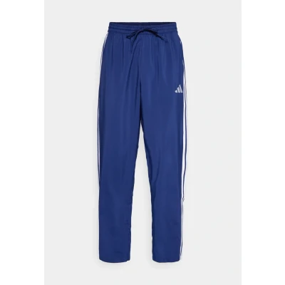 Afbeelding van adidas Heren Essential Three Stripes Stanford Pant Open Hem M Donkerblauw/Wit