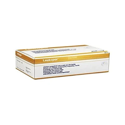 Afbeelding van Leukopor Hechtpleister Non woven 9.2m X 2.5cm, 12 stuks