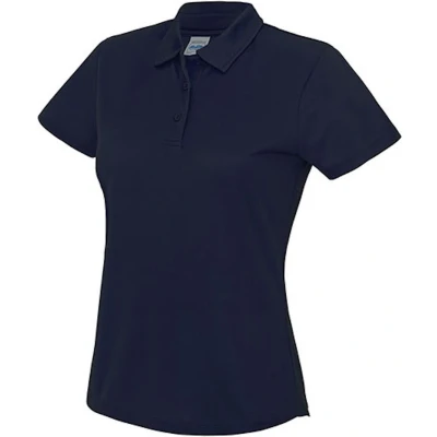 Afbeelding van Damespolo &#039;Contrast Cool&#039; korte mouwen Navy XL