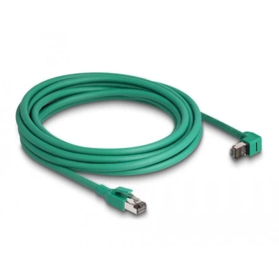Afbeelding van Delock RJ45 Netzwerkkabel PROFINET SF/UTP 90 gewinkelt 5 m grün Del