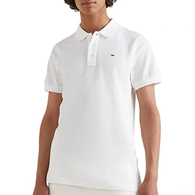 Afbeelding van Tommy Hilfiger heren polo wit met knopen Maat: S