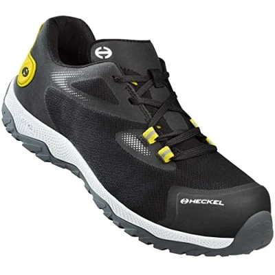 Afbeelding van Heckel Lichte en flexibele S1P veiligheidsschoenen MS 100 Low, zwart geel, 44 EU