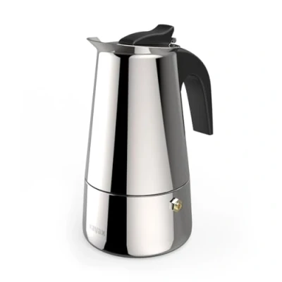 Afbeelding van Xavax Espressomaker Van Rvs Voor 4 Kopjes Fornuiskan O.a. Inductie 200Ml