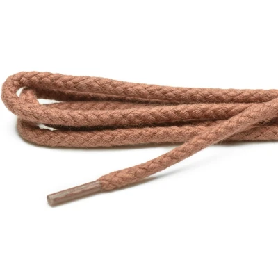 Afbeelding van Cordial schoenveters cognac rond grof geweven veterlengte 90 cm 5 7 gaatjes