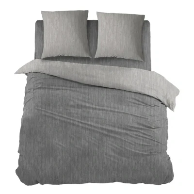 Afbeelding van Snoozing Brigitte Dekbedovertrek Tweepersoons 200x200/220 cm + 2 kussenslopen 60x70 Antracite/Grey