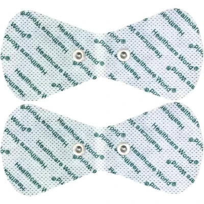 Afbeelding van TENS elektrode pads met 3,5 mm Stud Butterfly Shaped Pack van 2