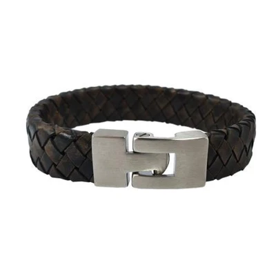 Afbeelding van As armband Gevlochten brown 18cm