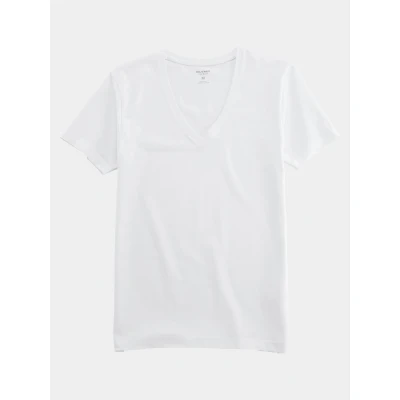 Afbeelding van Olymp T Shirt Diepe V Hals maat L Heren Basic met Body fit Pasvorm Katoen Suitable Herenkleding