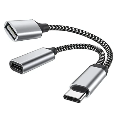 Afbeelding van USB C OTG, Telefoon Adapter Oplaadpoort met 18W PD Compatibel voor Samsung Galaxy S20+, Switch, Google Chromecast TV 2020 Pi KVM, 3D Printer, Pixel4 XL
