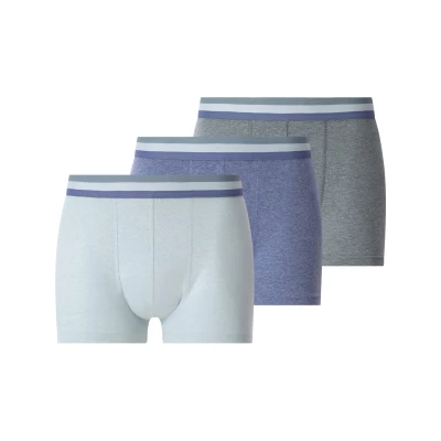 Afbeelding van Jan Vanderstorm Boxershorts &#039;Rolflund&#039; blauw / lichtblauw grijs
