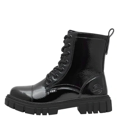 Afbeelding van s.Oliver Kinder WL Lace Boot 5 46207 43 Sneeuw, Zwart Patent, 3.5 UK, 35.5 EU