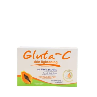 Afbeelding van Gluta C Intense Whitening Soap Papaya Zeep Geschikt voor Gezicht en Lichaamsverzorging, Bleken van de huid, Freckles, Removal Acne Scars