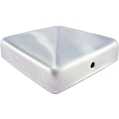 Afbeelding van Gartenwelt Riegelsberger Premium paalkap 91x91 mm roestvrij staal voor kanthout 90x90 incl. schroeven