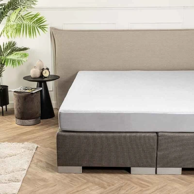 Afbeelding van Molton Hoeslaken Badstof Waterdicht Standaard matras 70x200 cm Fresh and Co Matrasbeschermer Dekbed Discounter.nl