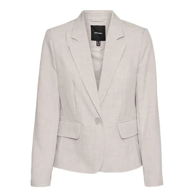 Afbeelding van Vero Moda Vmcassidy SLIM Blazer, Dames, Maat: 38, Light grey