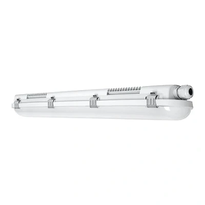 Afbeelding van Ledvance armatuur led 2160lm 18w 4000k ip65 wit opbouw beh grijs kunststof 600x77x66mm 4058075300743